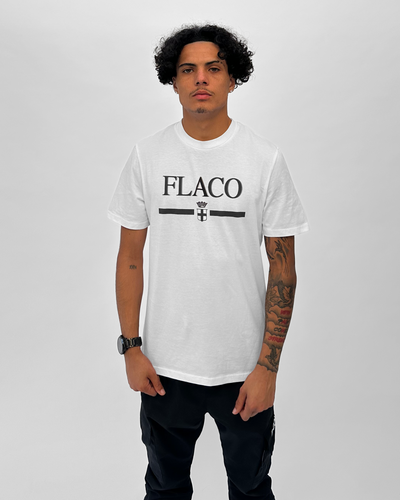 FLACO Milano Crest Tee in White - FLACO